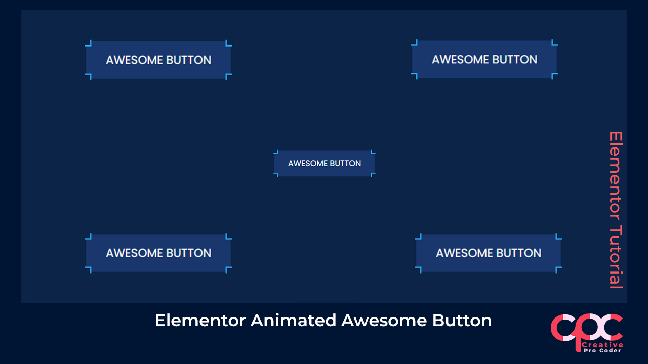 How To Make An Animated Awesome Button Using Elementor For Free